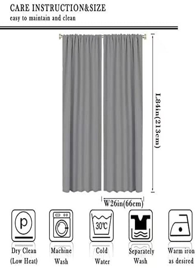 LOMADIA Vintage Car Curtains,Retro Rustic Truck Antique Red Old Truck Blackout Curtain Nursery Boys Girls Room Darkening Window Drapes, 2 Panels,52x84in - Image 2